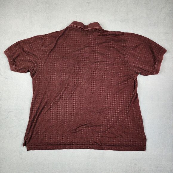 Van Heusen Mercerized Polo Shirt Men's XL Red Short Sleeve Preppy Career Office - Picture 8 of 8
